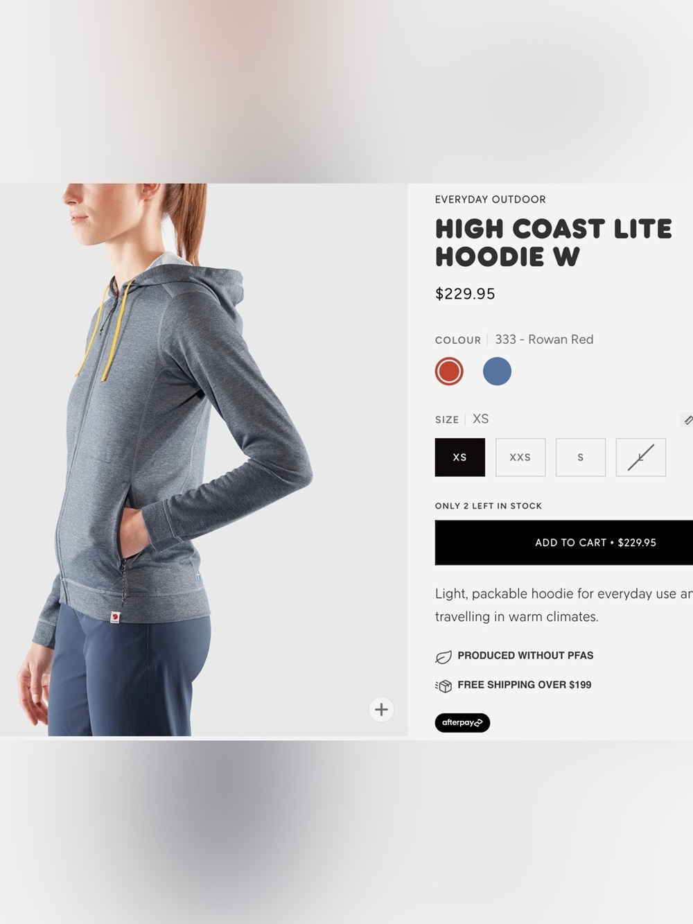 Fjallraven high coast lite hoodie